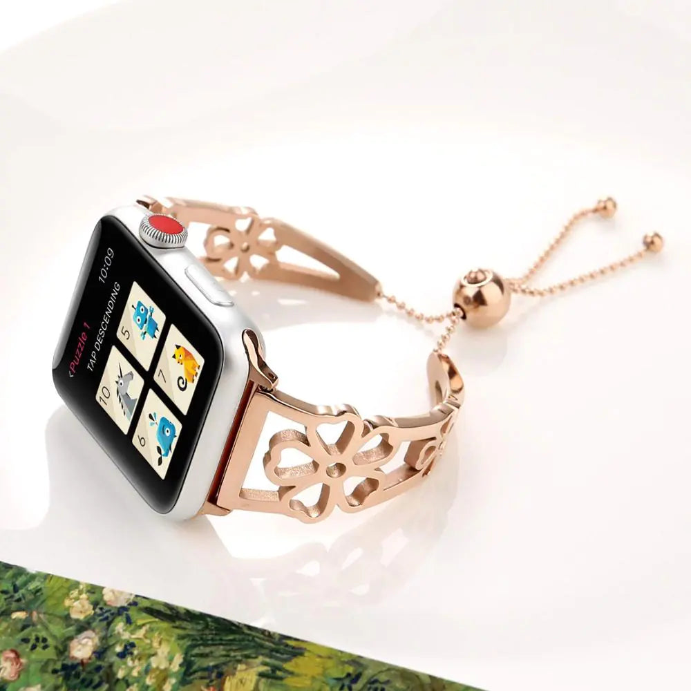 Floral Bracelet Steel Strap for Watches