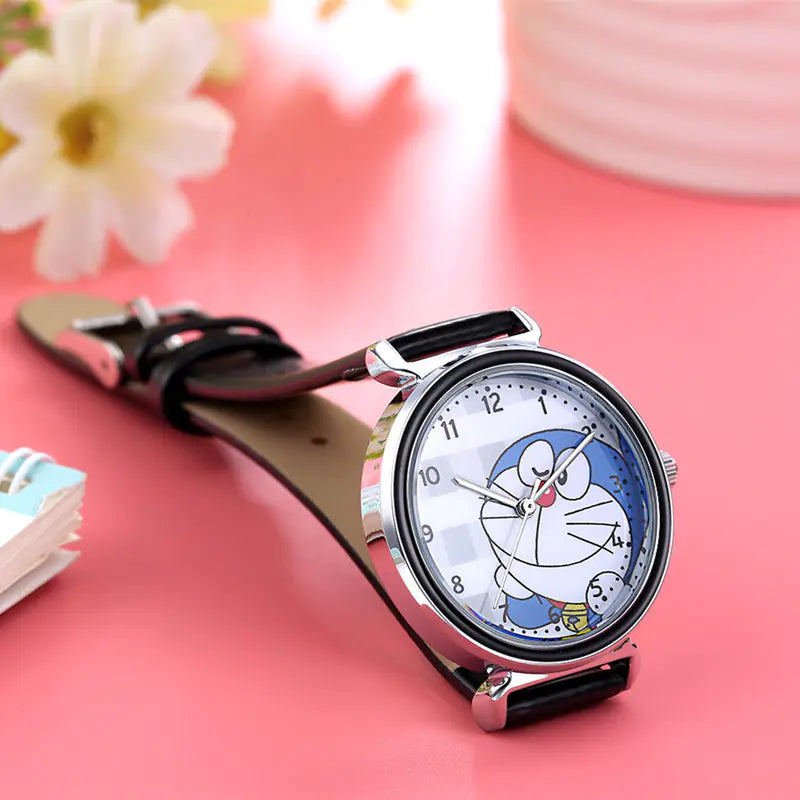 Doraemon Waterproof Cute Kids Quartz Watch for Students