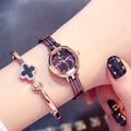 Fashion Bracelet, Watch, and Rhinestone Bangle